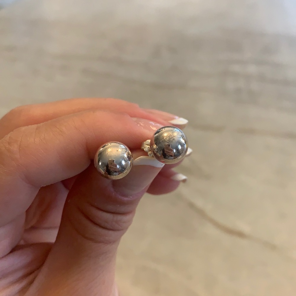 Tiffany and Co. Silver Ball Earrings